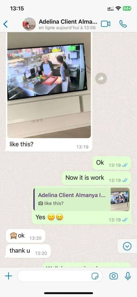 Real WhatsApp conversation customer support proof screenshot 4